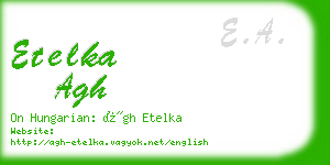 etelka agh business card